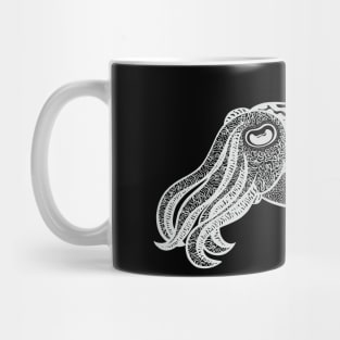 Cuttlefish - hand drawn detailed marine animal design Mug